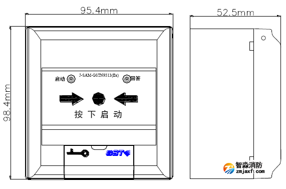 消火栓外形示意圖