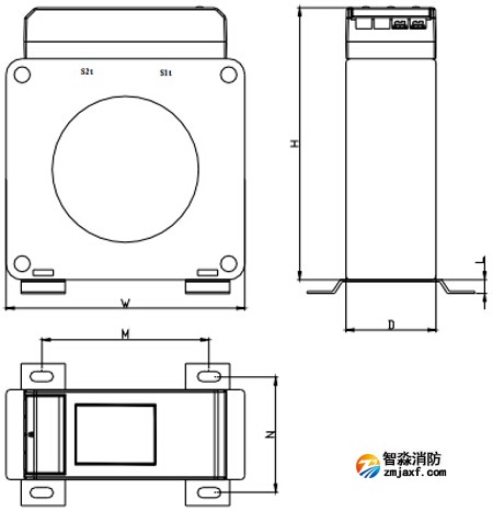 DH-GSTN5300/11探測器所接傳感器外形示意圖