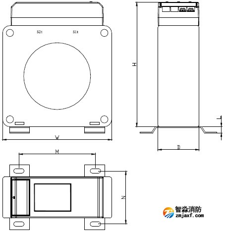 DH-GSTN5300/7探測器傳感器外形示意圖