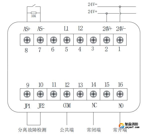 JBF-W1141輸入/輸出模塊接線圖