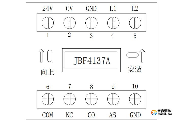 JBF4137A中繼模塊接線端子圖