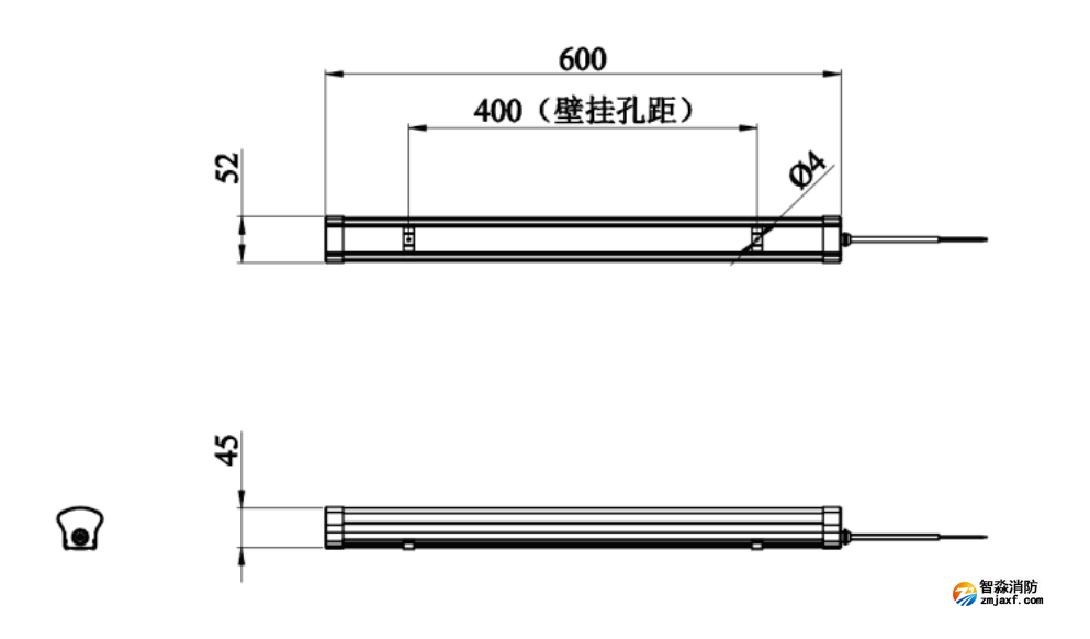 J-ZFJC-E9W-17Z4A集中電源集中控制型消防應(yīng)急照明燈具