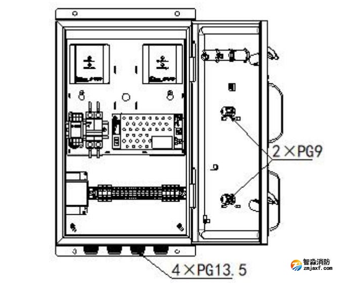 JBF-FAP01火災(zāi)報警綜合盤內(nèi)部結(jié)構(gòu)