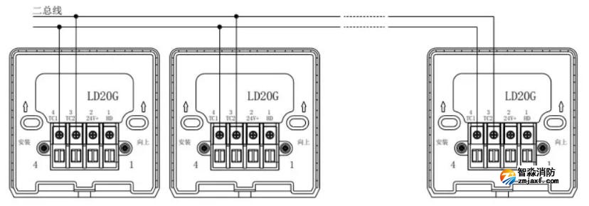 LD2004G消火栓按鈕接線圖