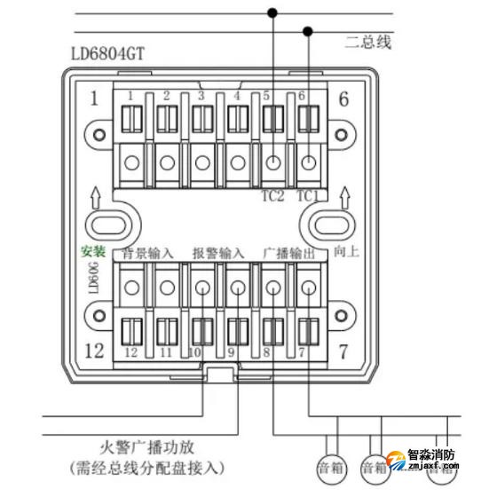 LD6804GT輸出模塊接線圖