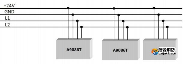 A9086T火災顯示盤接線圖