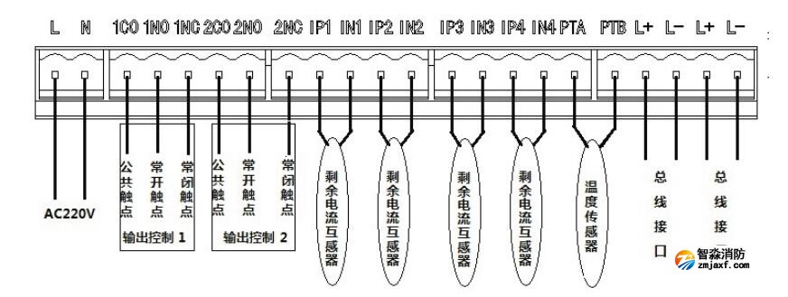 FS8280剩余電流式/測(cè)溫式電氣火災(zāi)監(jiān)控探測(cè)器