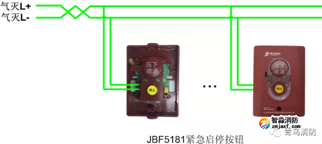 JBF5181緊急啟停按鈕接線圖