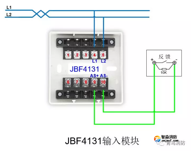 JBF4131輸入模塊接線圖