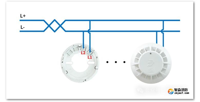 JBF5112點(diǎn)型家用感溫火災(zāi)探測(cè)器接線圖