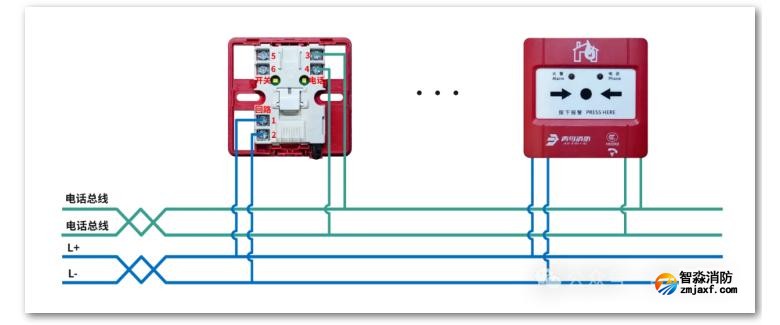 J-SAP-JBF4121B-P手動(dòng)火災(zāi)報(bào)警按鈕接線圖