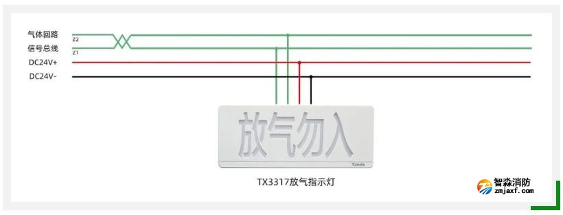 氣體釋放警報(bào)器接線圖