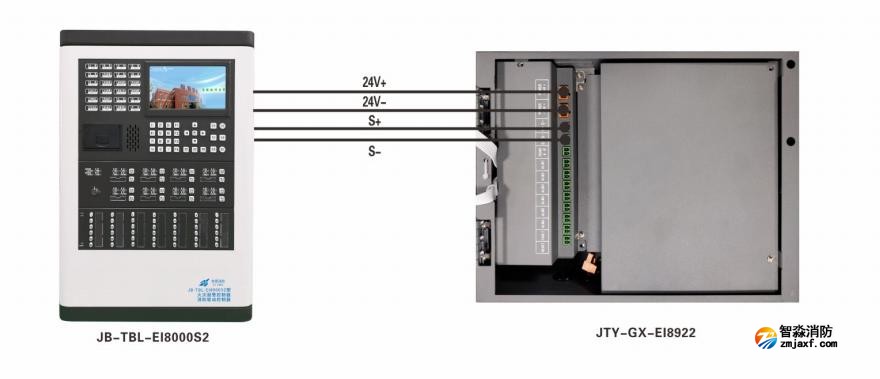 JTY-GX-EI8922/JTY-GX-EI8924吸氣式感煙火災探測器接線圖