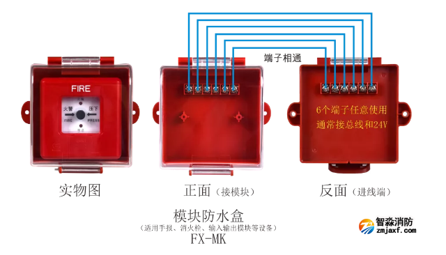 FX-MK模塊防水盒接線圖