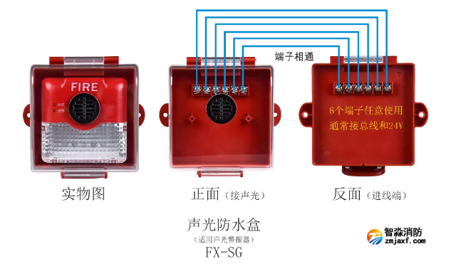 FX-SG聲光防水盒接線圖