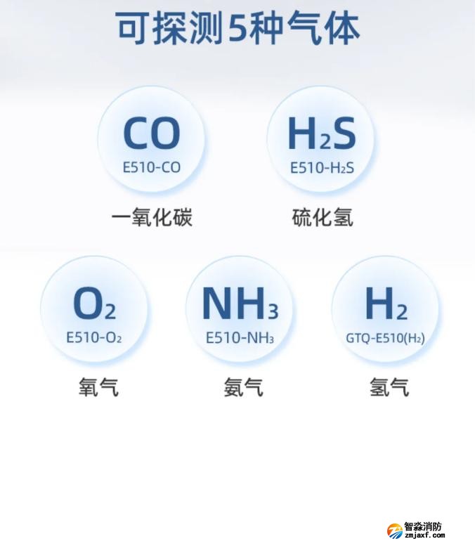 賦安工業(yè)及商業(yè)用途點型可燃氣體探測器探測氣體種類