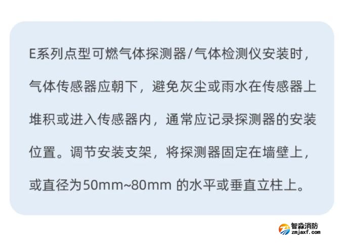 賦安工業(yè)及商業(yè)用途點型可燃氣體探測器安裝說明