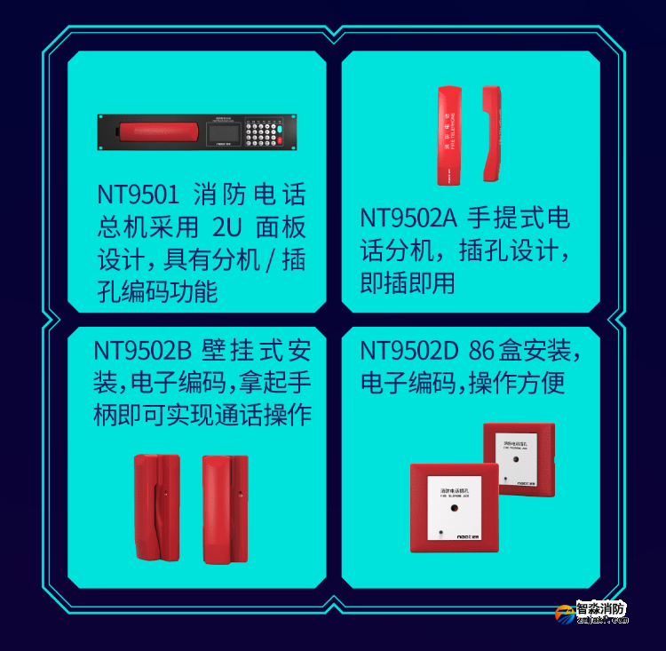 尼特NT9500消防電話系統(tǒng)組成