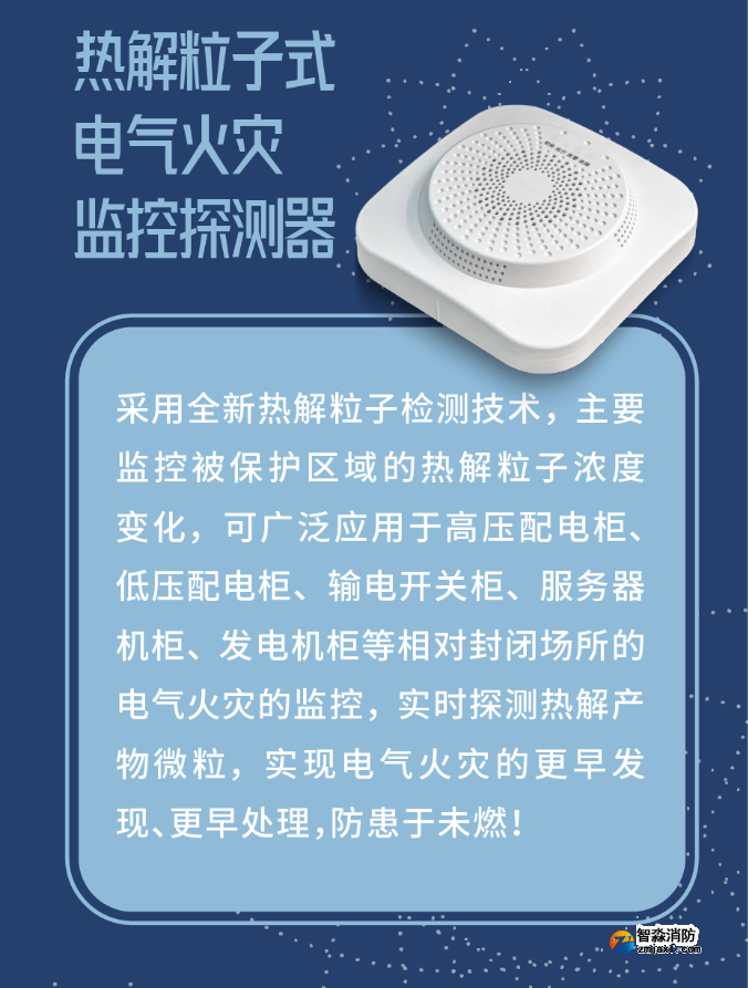 尼特消防熱解粒子式電氣火災(zāi)監(jiān)控探測器應(yīng)用