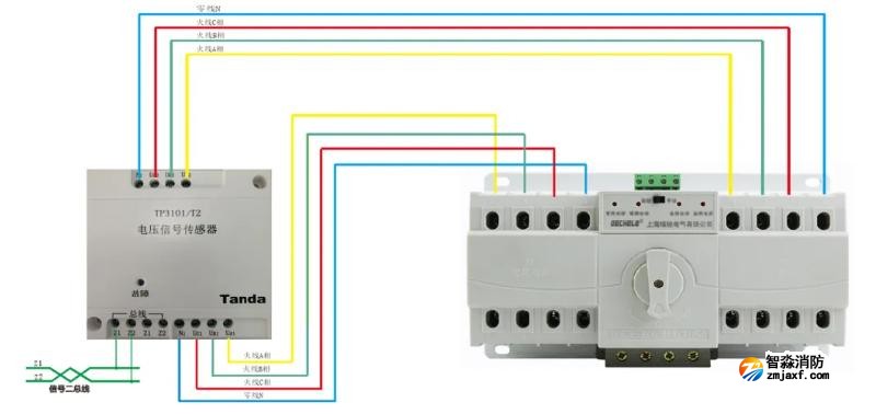 TP3101/T2電壓信號傳感器接線圖