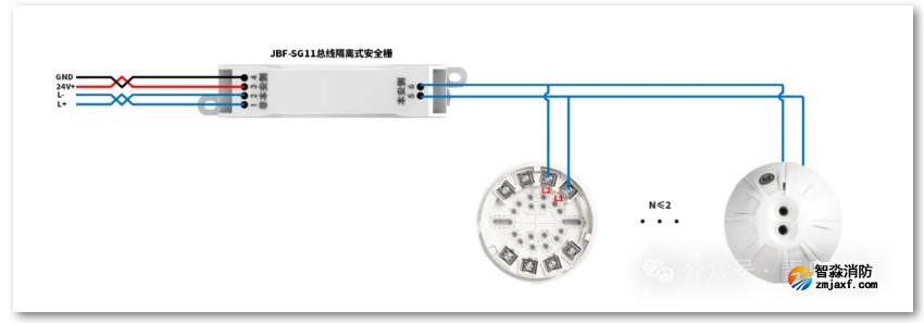 JTG-H-JBF4384A-Ex點型紅外火焰探測器接線圖