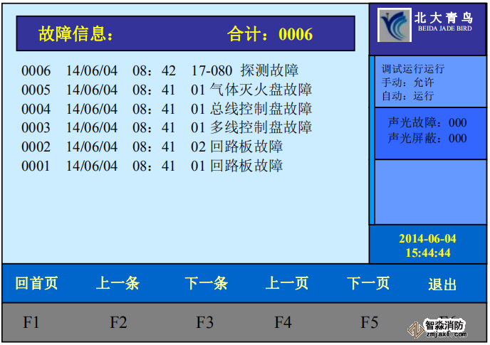 青鳥消防火災(zāi)報(bào)警控制器報(bào)故障現(xiàn)象